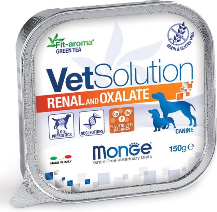 Monge VetSolution Dog Renal and Oxalate влажная диета, лечебный корм для собак при ХПН и профилактике образования уролитов