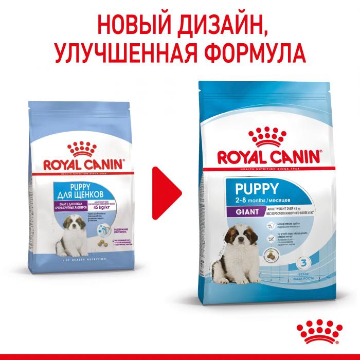 Royal Canin Giant Puppy сухой корм для щенков гигантских пород от 2 до 8 месяцев