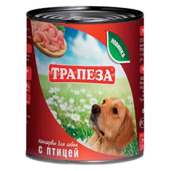 Трапеза влажный корм для собак с птицей