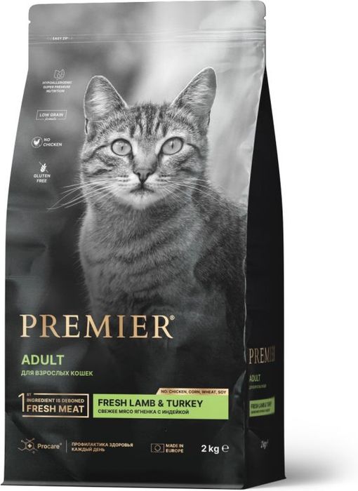 Premier корм для кошек, ягненок с индейкой