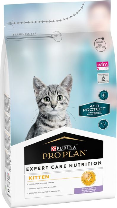 Сухой корм Pro Plan® Acti Protect для котят, с высоким содержанием индейки, Пакет