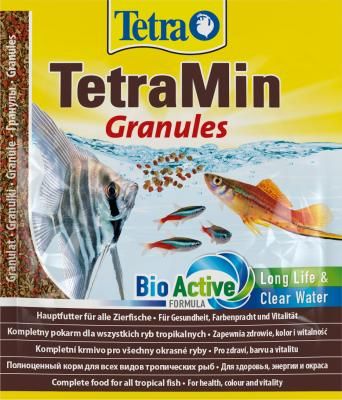 TetraMin Granules основной корм для декоративных рыб, гранулы