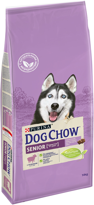 Dog Chow сухой корм для пожилых собак всех пород, ягненок