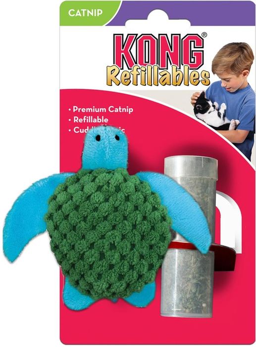 Kong игрушка для кошек, Черепашка с кошачьей мятой
