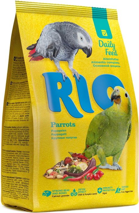 РИО Rio основной корм для крупных попугаев