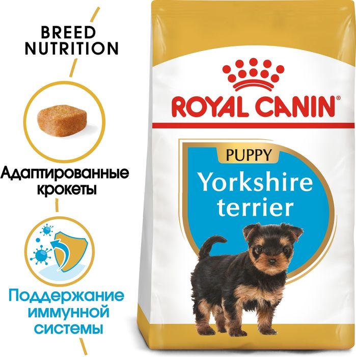 Royal Canin Yorkshire Terrier Junior сухой корм для щенков породы йоркширский терьер от 2 до 10 месяцев
