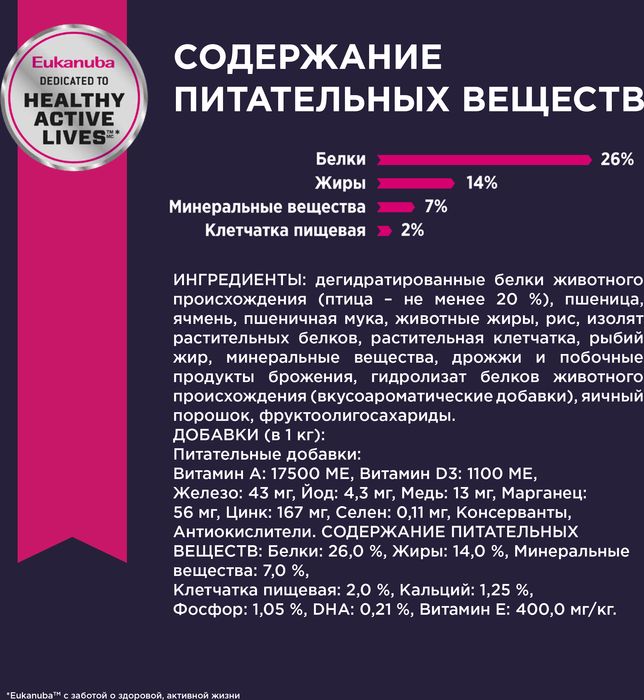Eukanuba Puppy Large Breed сухой корм для щенков крупных пород с курицей