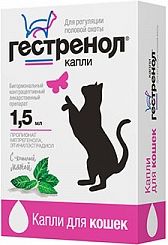 Гестренол капли для взрослых кошек, регуляция половой охоты