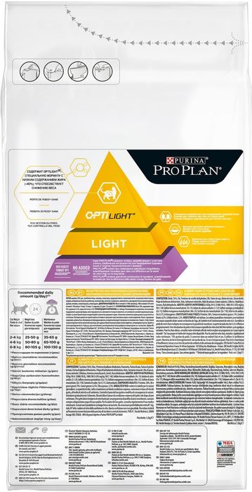 Pro Plan корм для взрослых кошек всех пород, контроль веса, индейка