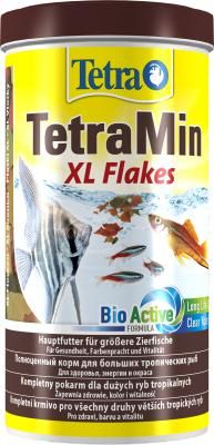 TetraMin XL Flakes основной корм для тропических рыб, крупные хлопья