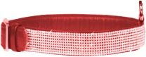 ошейник COLLAR "полотно стразы" красный 20мм, 38-50 см