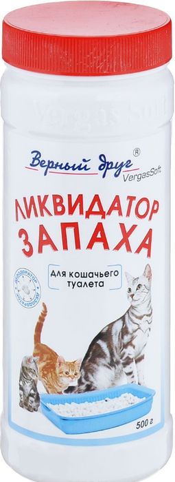 Верный друг Ликвидатор запаха в кошачьих туалетах спрей