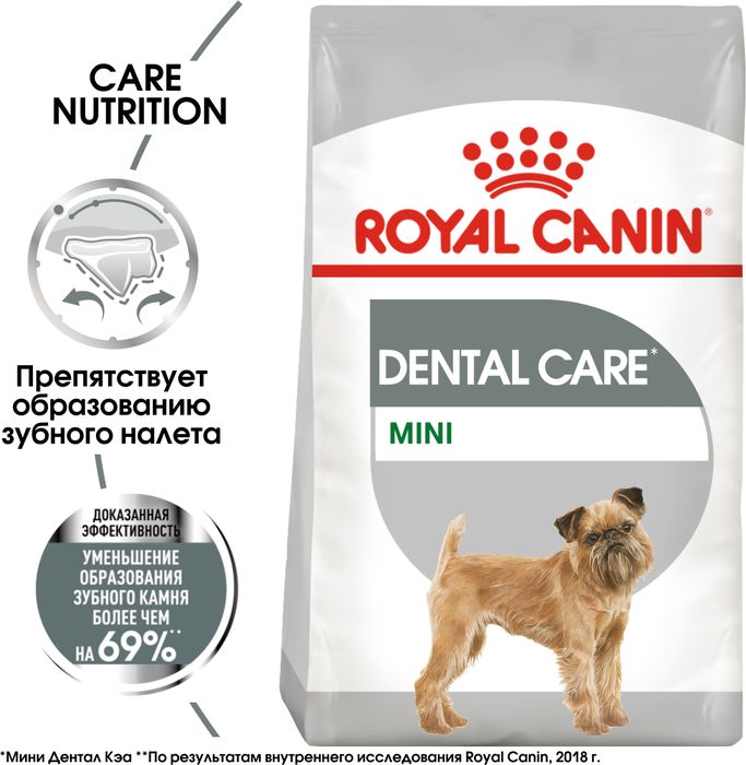 Royal Canin корм для взрослых собак малых пород, предрасположенных к образованию зубного камня