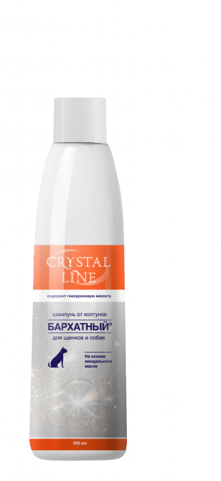 Crystal Line Бархатный шампунь от колтунов для щенков и взрослых собак