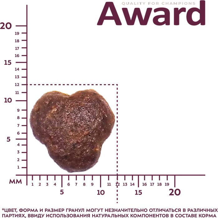 Award Indoor Big Cats корм для взрослых домашних кошек крупных пород, с говядиной и курицей, с добавлением брокколи и юкки Шидигера