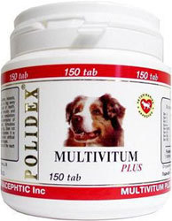 Polidex Multivitum поливитаминно-минеральный комплекс для собак для повышения иммунитета
