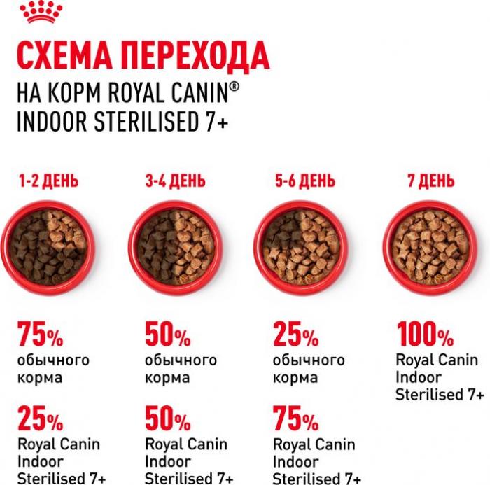 Royal Canin Indoor влажный корм для стерилизованных пожилых кошек, кусочки в желе