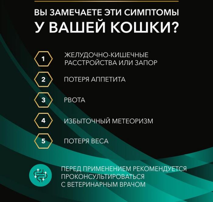 Влажный корм для котят и взрослых кошек диетический Pro Plan® Veterinary Diets EN ST/OX Gastrointestinal при расстройствах пищеварения, с курицей