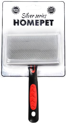 HOMEPET SILVER SERIES пуходерка металлическая, размер XL, 18х11,3см