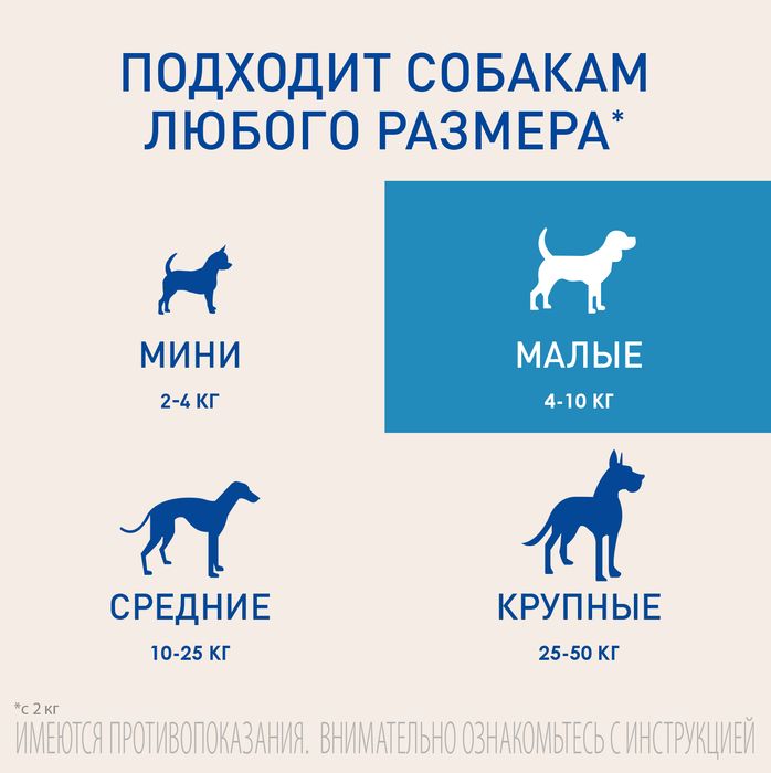 Boehringer Ingelheim Фронтлайн Нексгард таблетки для взрослых собак 4,1-10 кг, от блох и клещей
