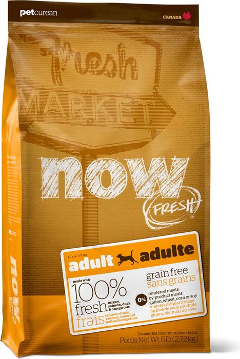 NOW Fresh корм для взрослых собак всех пород, беззерновой, индейка, утка и овощи
