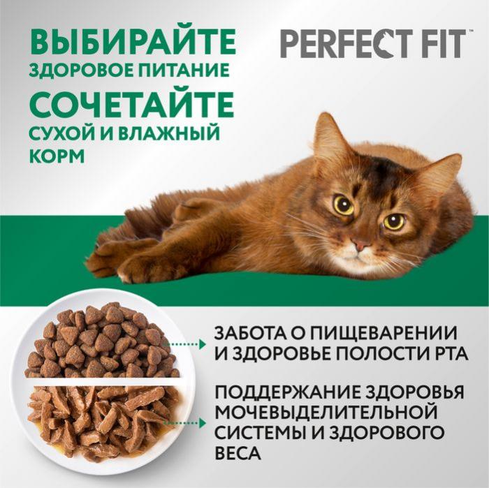Perfect Fit корм для стерилизованных кошек, с лососем