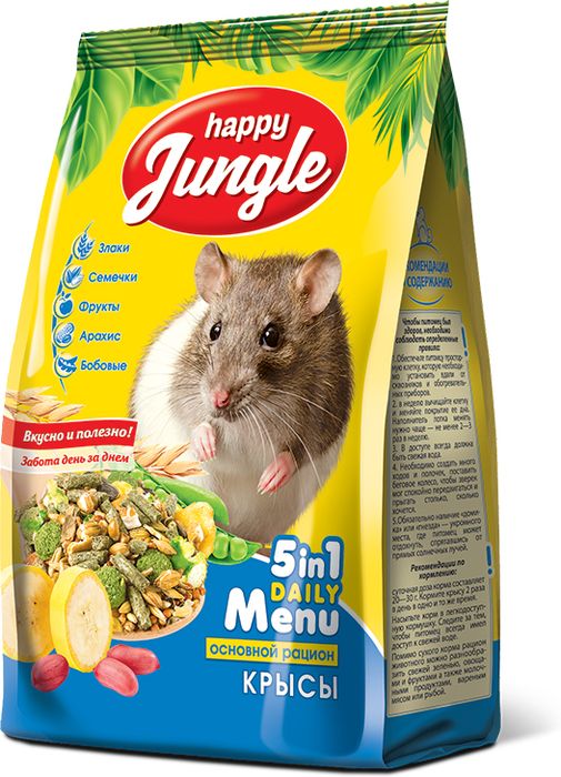 Happy Jungle корм для декоративных крыс