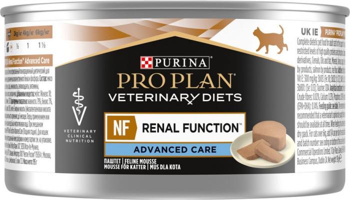 Влажный корм для взрослых кошек диетический Pro Plan® Veterinary Diets NF Renal Function Advanced care (Поздняя стадия) для поддержания функции почек, Банка