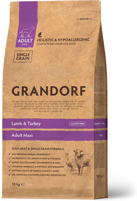 Grandorf корм для собак крупных пород, ягненок с индейкой