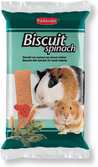 Padovan Buscuit Spinach лакомство для грызунов, бисквиты со шпинатом