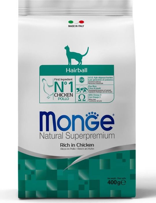 Monge Cat Hairball сухой корм для кошек для выведения шерсти