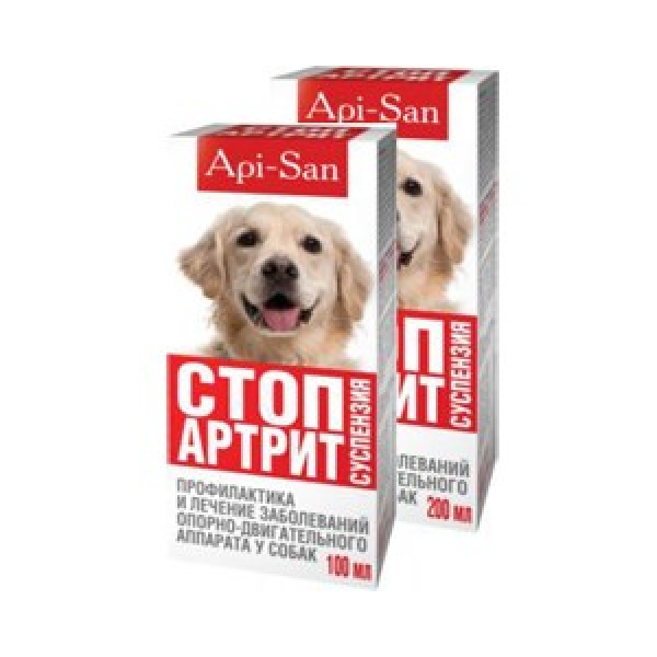 Apicenna Стоп-Артрит препарат для лечения опорно-двигательного аппарата для собак, 100 мл