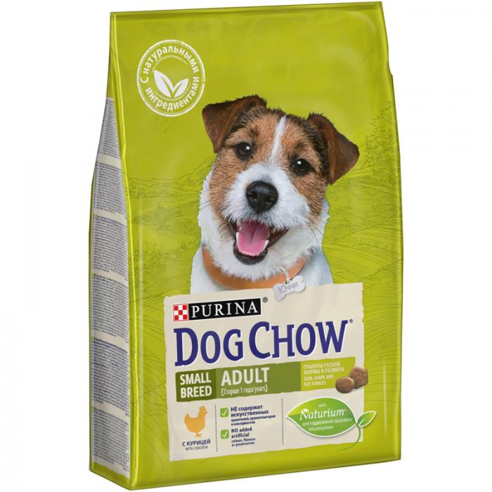 Dog Chow Adult сухой корм для собак мелких пород с курицей