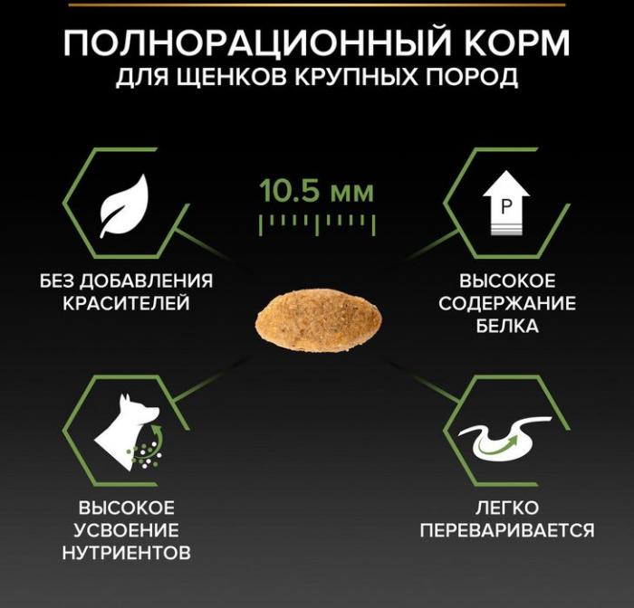 Сухой корм Pro Plan® Starter для щенков крупных пород, с высоким содержанием курицы, Пакет