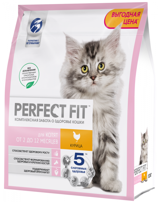Perfect Fit корм для котят всех пород, с курицей