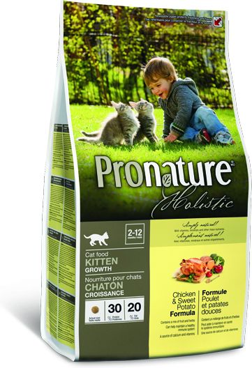Pronature сухой корм для котят всех пород, с курицей и сладким картофелем