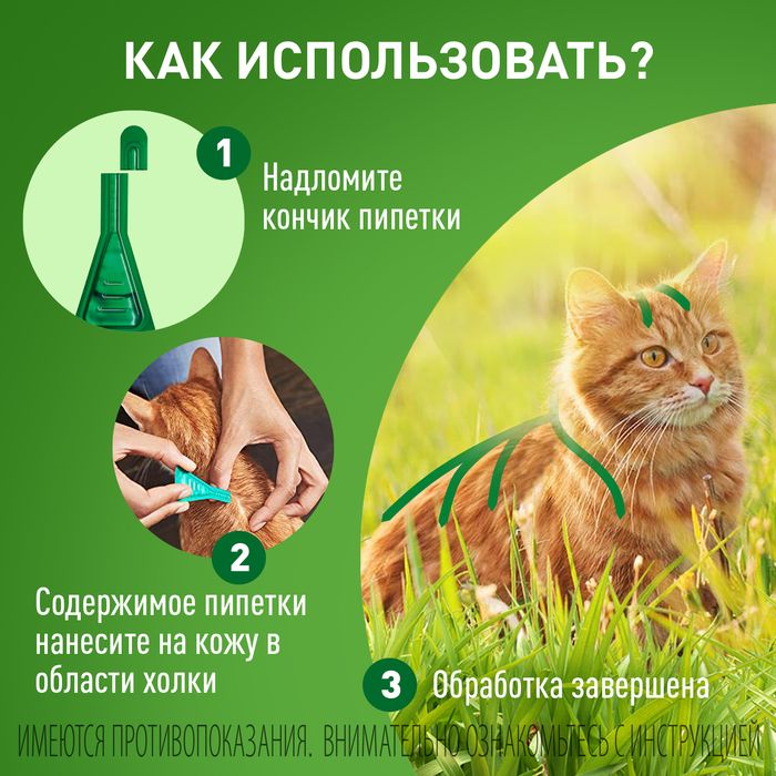 Boehringer Ingelheim Фронтлайн Комбо капли для котят и взрослых кошек, для борьбы с эктопаразитами