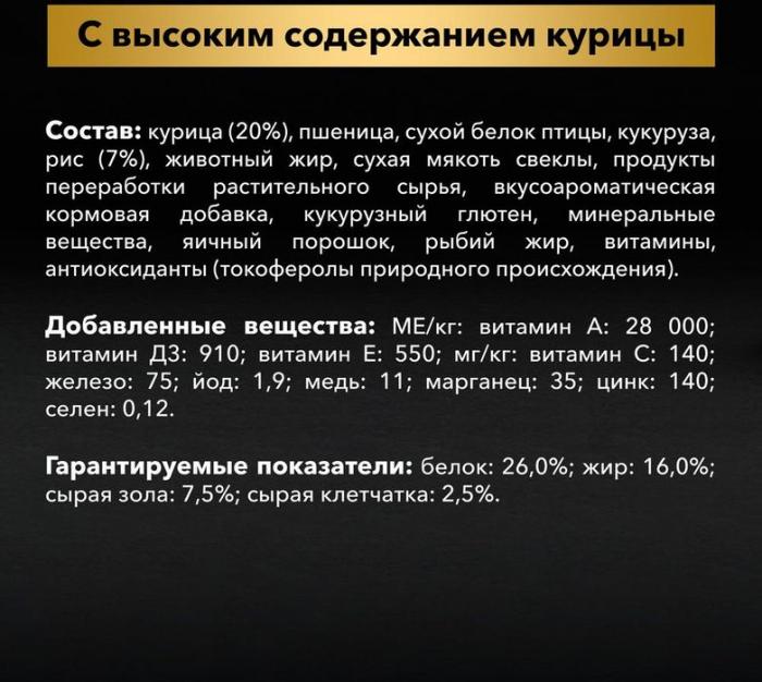Pro Plan корм для взрослых собак средних пород, курица