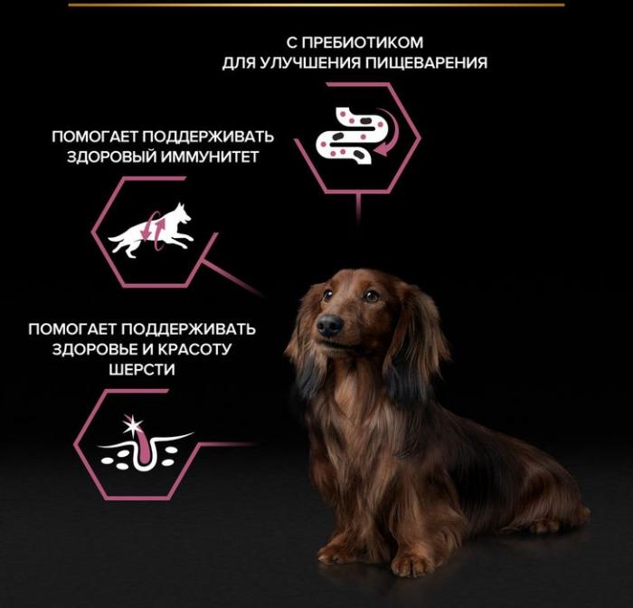 Влажный корм Pro Plan® для взрослых собак мелких и карликовых пород с чувствительной кожей, с лососем в соусе