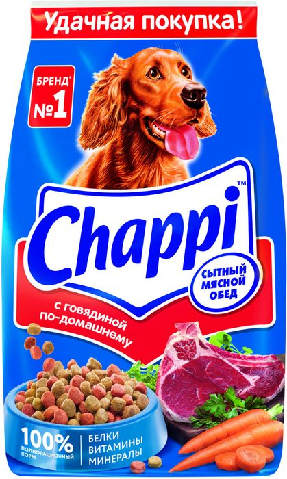 Chappi Говядина по-домашнему сухой корм для собак