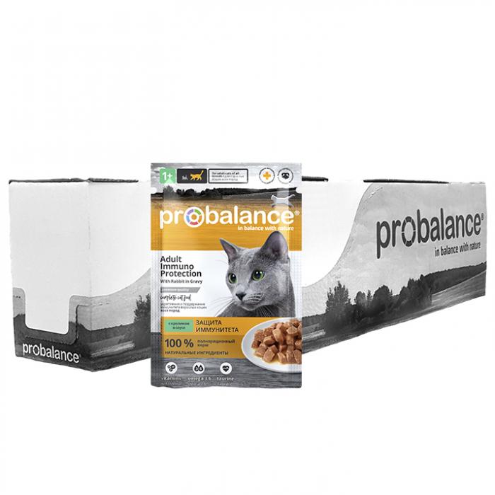ProBalance Immuno Protection влажный корм для кошек с кроликом в соусе