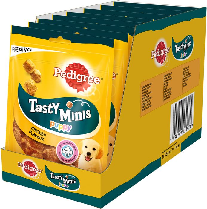 Pedigree Tasty Bites лакомство для щенков ароматные кусочки с курицей