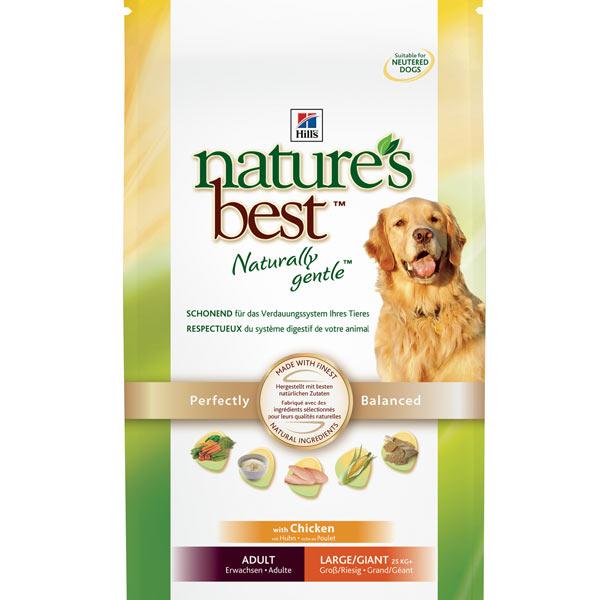 Hills Natures Best сухой корм для собак крупных пород с курицей и овощами