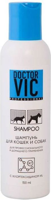 Doctor Vic шампунь с хлоргексидином 4% для собак и кошек