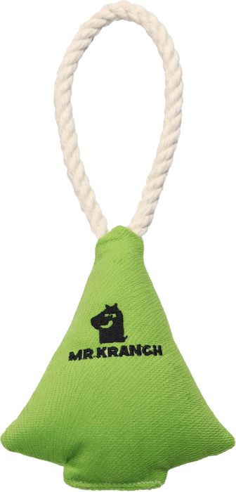 Mr.Kranch игрушка для собак малых и средних пород, елочка с канатом и пищалкой