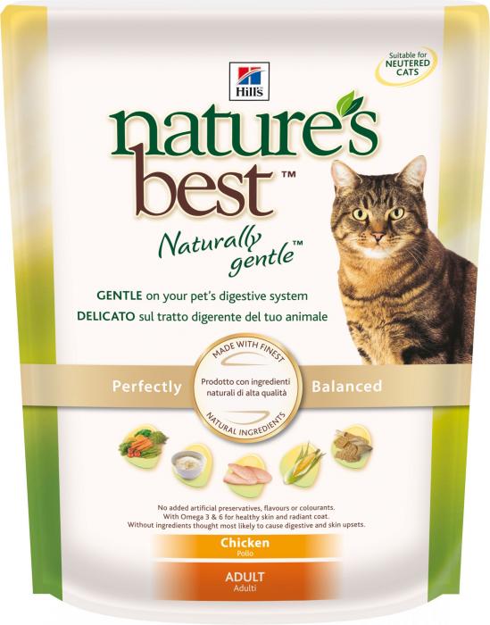 Hills Natures Best сухой корм для кошек с курицей и овощами