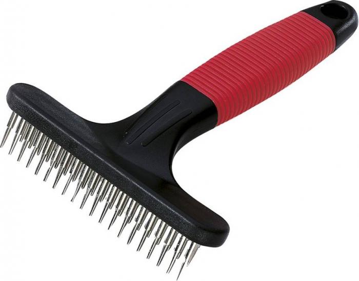 Ferplast расческа GRO5874 2хрядная с вращающимися зубцами