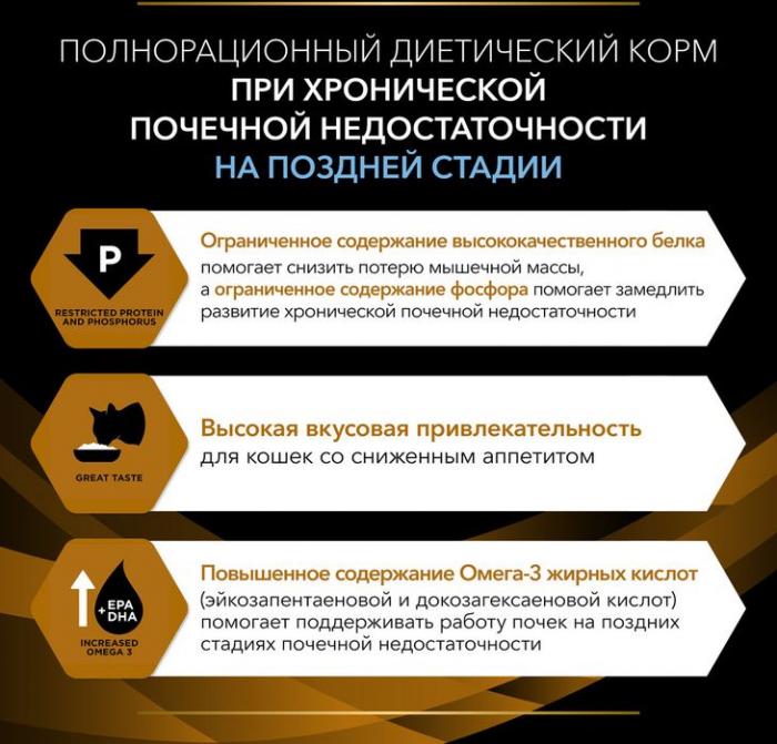 Влажный корм для взрослых кошек диетический Pro Plan® Veterinary Diets NF Renal Function Advanced care (Поздняя стадия) для поддержания функции почек, Банка