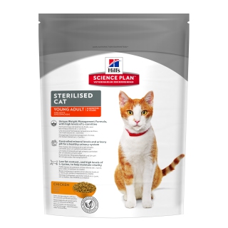 Hills Science Plan сухой корм для стерилизованных кошек с курицей