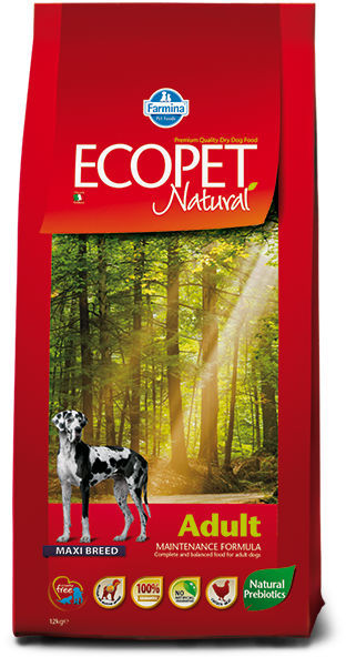 Farmina Ecopet Natural сухой корм для взрослых собак крупных пород, курица
